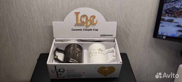 Парные кружки для влюбленных Король и Королева