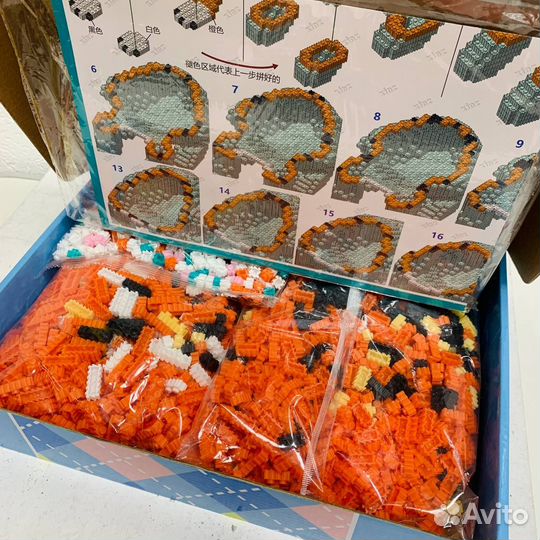 3D конструктор Universal blocks Тигр (6488дет)