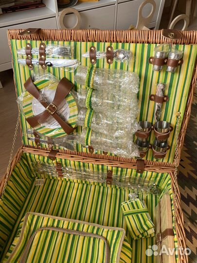 Корзина для пикника с разборным мангалом forester