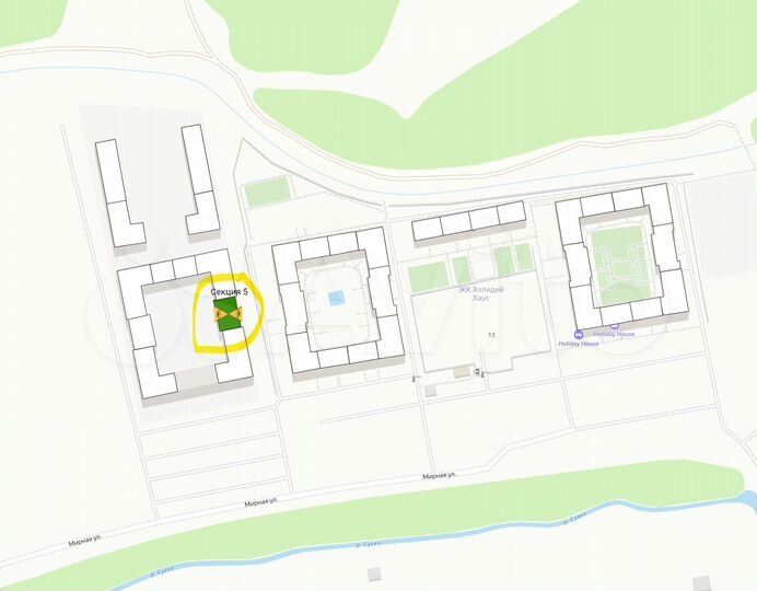 1-к. квартира, 44,2 м², 2/5 эт.