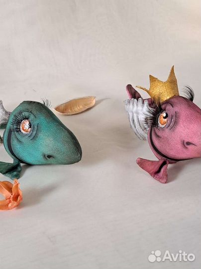 Рыба скелет интерьерная игрушка