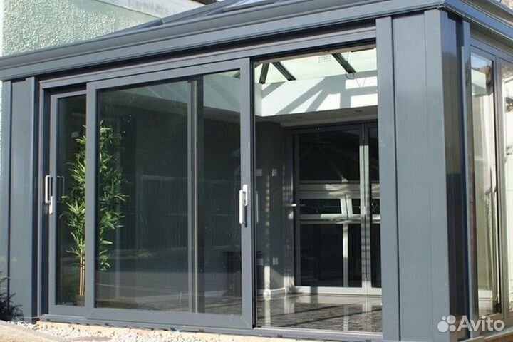 Окна алюминиевые новые