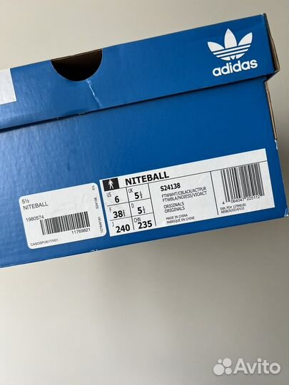 Кроссовки adidas niteball 38р оригинал