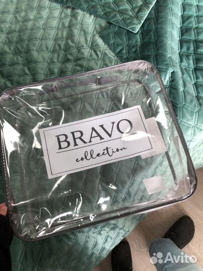 Покрывало зеленое 240*260 bravo