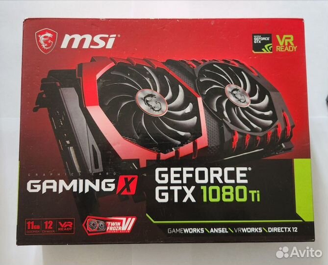 MSI GeForce GTX 1080 Ti gaming X 11264MB 352bit gd