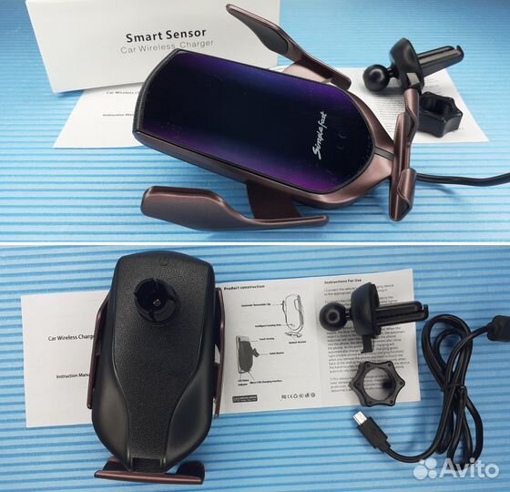 Держатель с беспроводной зарядкой Smart Sensor