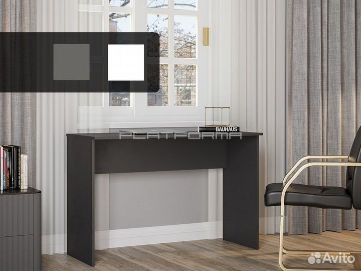 Стол письменный компьютерный PL-207 графит / белый