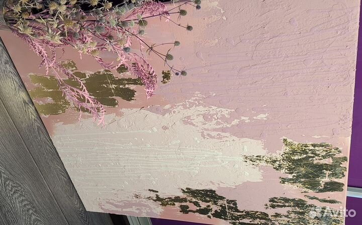 Бутон лиловой розы - картина