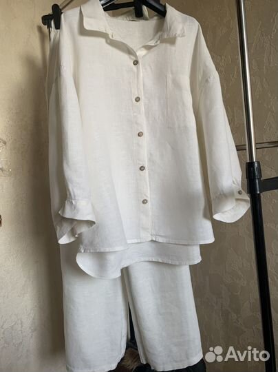 Костюм из льна