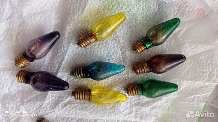 Лампочки и запчасти для новогодних гирлянд СССР