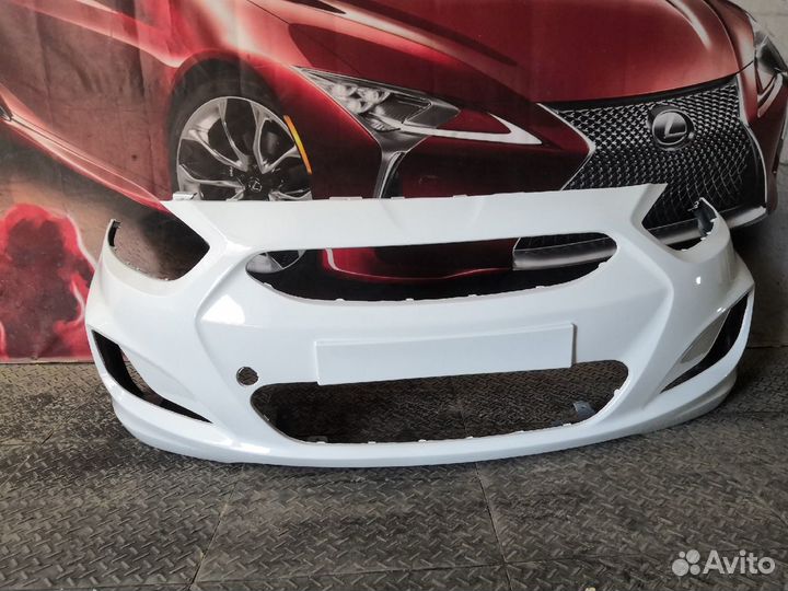 Бампер передний Hyundai Solaris с2010 в любой цвет