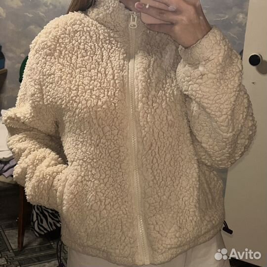 Пушистая куртка h&m