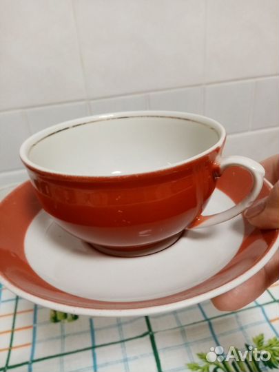 Чайная пара фарфор СССР