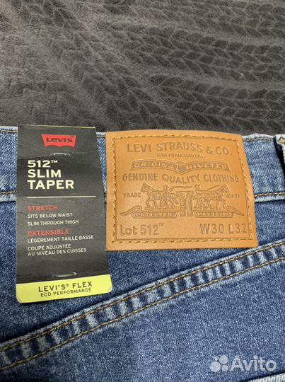 Джинсы Levis 512 slim taper новые оригинал