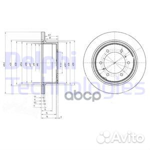 Диск тормозной задний mitsubishi pajero I-II (3