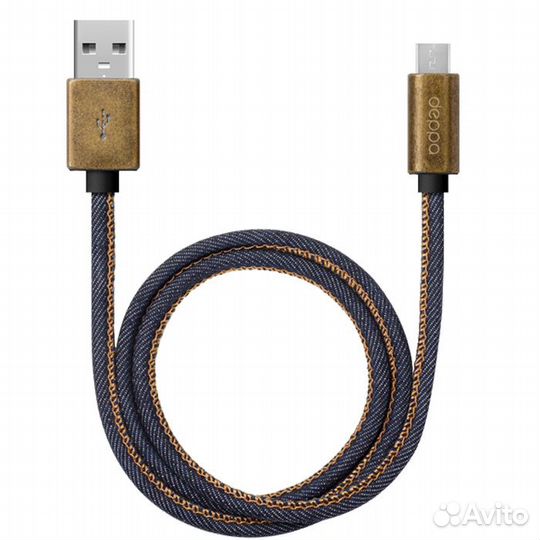 Кабель USB-microusb 1.2m синий Deppa #206896