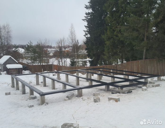 Фундамент на жб сваях