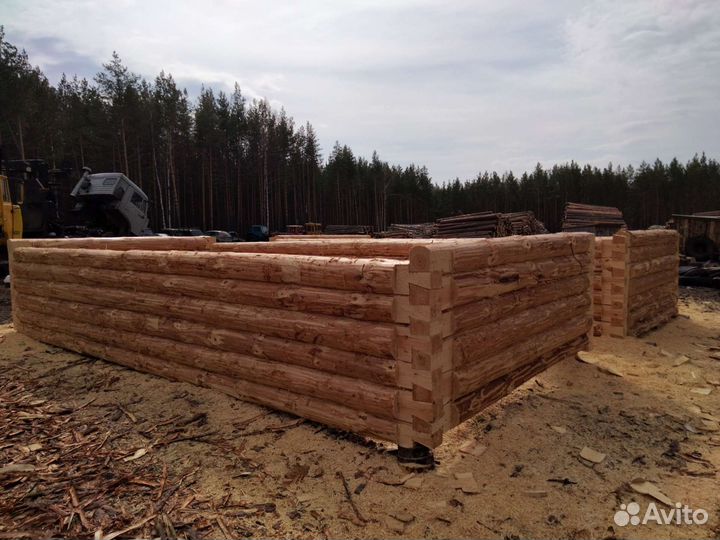 Сруб бани 3 на 6, высота 2.2