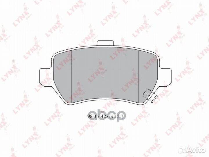 Колодки тормозные дисковые BD-5911 lynxauto