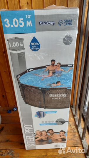 Каркасный бассейн Bestway Steel pro 305х305х100 см