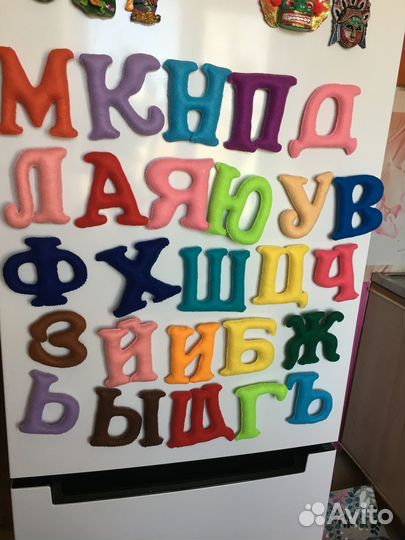 Буквы магниты из фетра