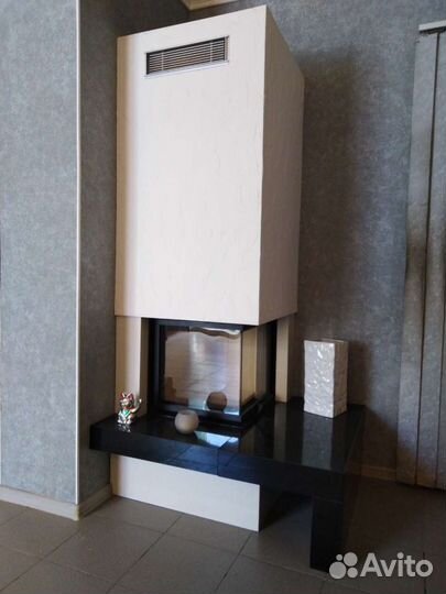 Печь отопительная камин на дровах