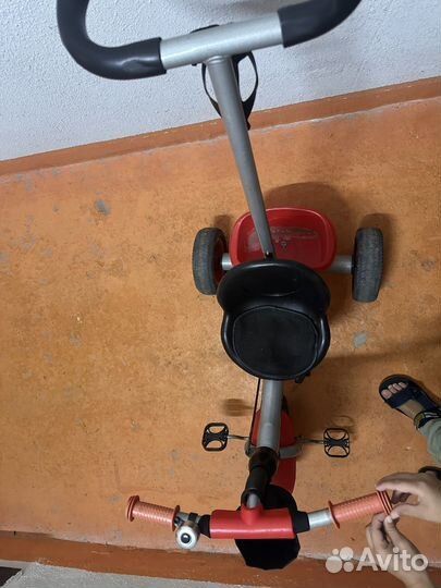 Велосипед трехколесный с ручкой