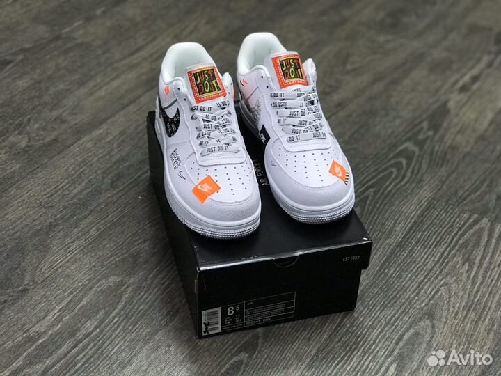 Кроссовки Nike Air Force 1 Just Do IT White