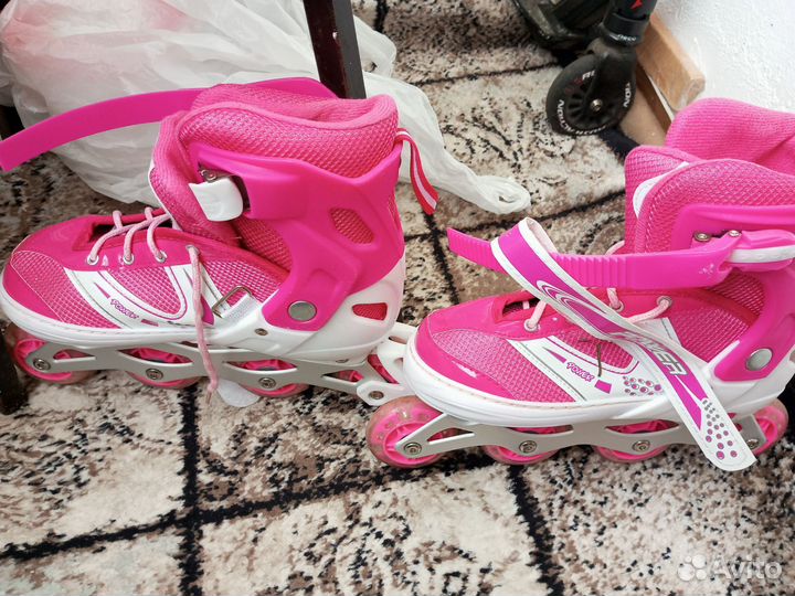 Роликовые коньки детские раздвижные