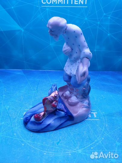 Статуэтка Старик и золотая рыбка. Арт. 18998