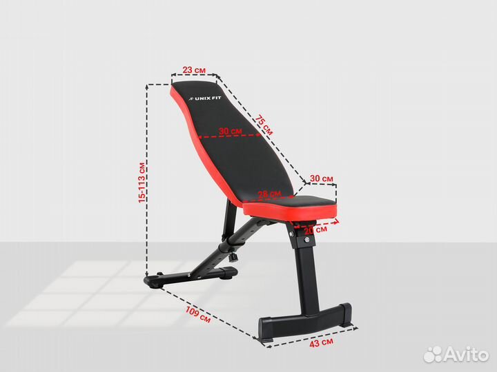 Скамья силовая универсальная unix Fit bench 130