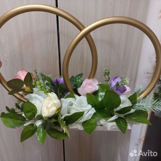 Кольца на свадебную машину