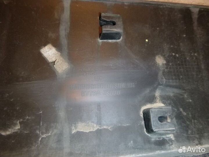 Накладка задней правой двери hyundai tucson tucson 2004
