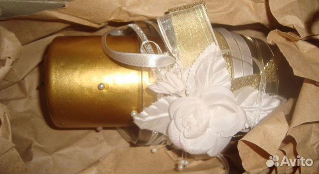 Свадебная посуда набор свечи фужер