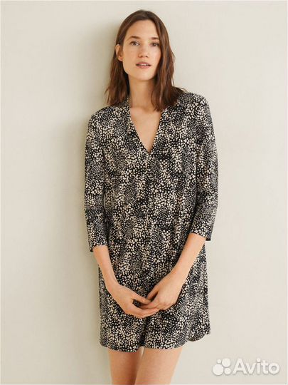 Платье Mango бежевое