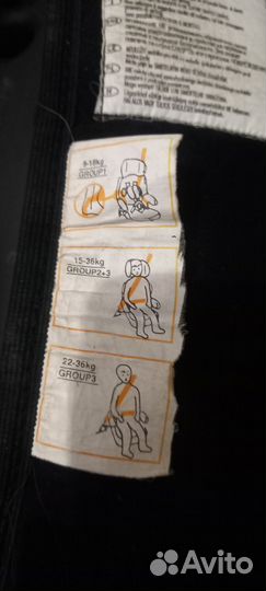 Автомобильное детское кресло от 9 до 36