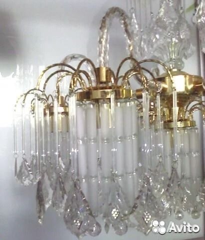 Люстра на три рожка + центральная