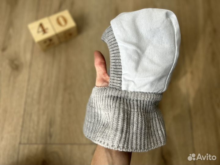 Шапка шлем капор журавлик 38-40