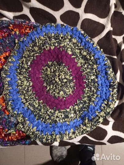 Коврики круглые вязанные