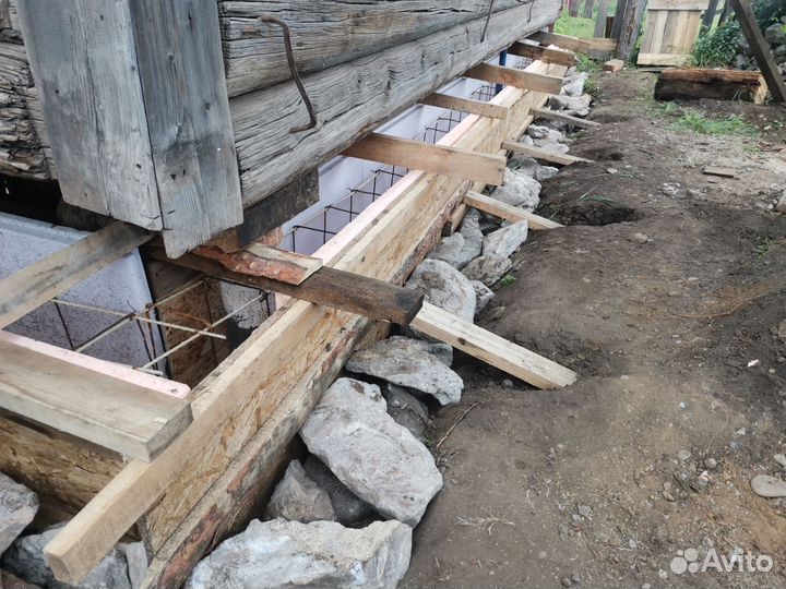 Замена нижних венцов дома