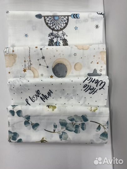 Пеленки детские муслиновые