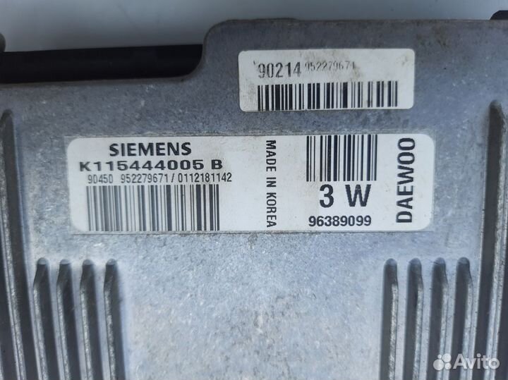 Блок управления двигателем Daewoo Matiz