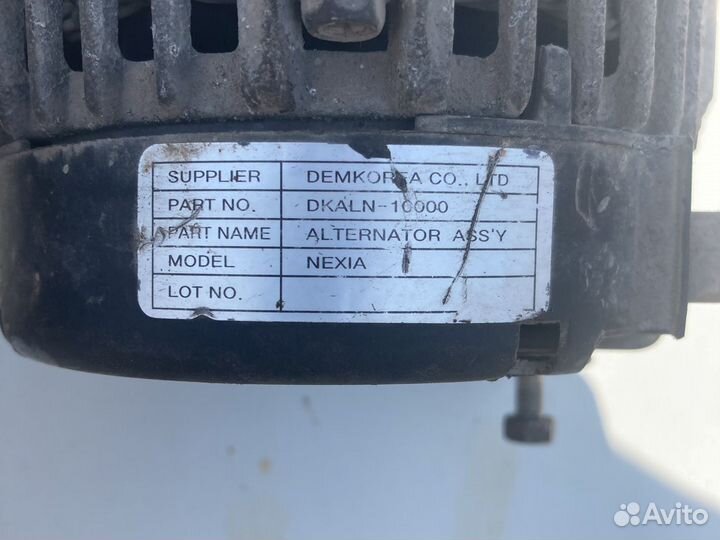 Генератор на daewoo nexia