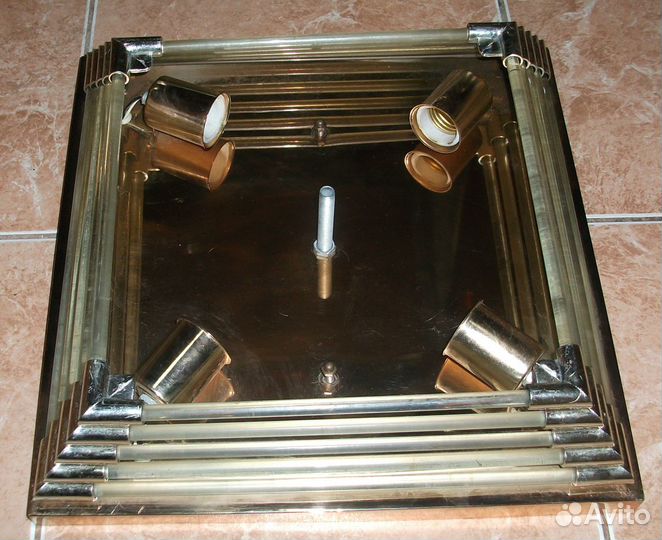 Люстра 4х ламповая (латунь)