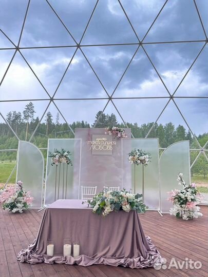 Декор зала на свадьбу