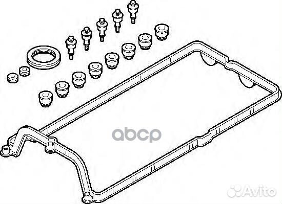 Комплект прокладок, крышка головки цилиндра 725