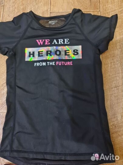 Купальник гимнастический, шорты, футболка 128рост