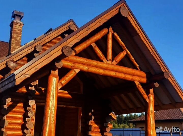 Сруб для бани из бревна