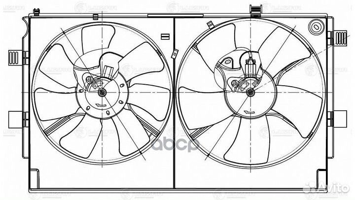 Э/вентилятор охл. для а/м Mitsubishi Lancer X