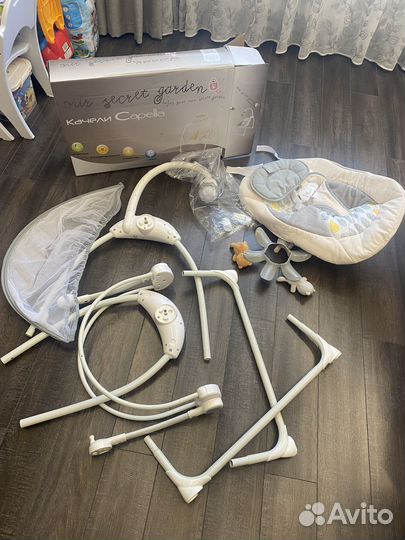 Детские электронные качели для новорожденных